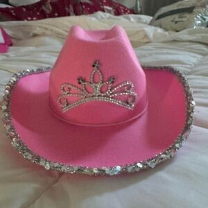 Pink cowgirl hat